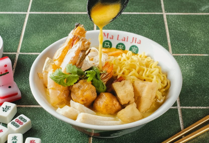 Laksa seafood